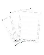 Q-CONNECT NAME BADGE INSERTS 40X75MM 12 PER SHEET (PACK OF 25 SHEETS) KF02288