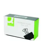 Q-CONNECT FOLDBACK CLIP 32MM BLACK (PACK OF 10 CLIPS) KF01284