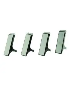 Q-CONNECT EXECUTIVE LETTER TRAY RISERS BLACK (PACK OF 4) CP009KFBLK