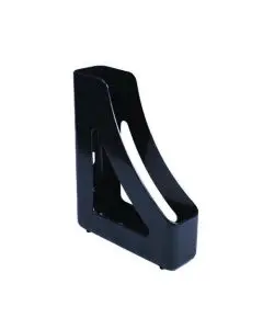 Q-CONNECT EXECUTIVE MAGAZINE RACK BLACK (DIMENSIONS: W78 X D240 X H305MM) KF21708