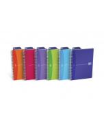 OXFORD POLY TRANSLUCENT WIREBOUND NOTEBOOK A5 ASSORTED (PACK OF 5) 100104780