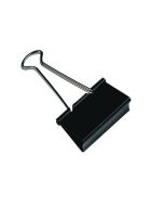Q-CONNECT FOLDBACK CLIP 19MM BLACK (PACK OF 10 CLIPS) KF01282
