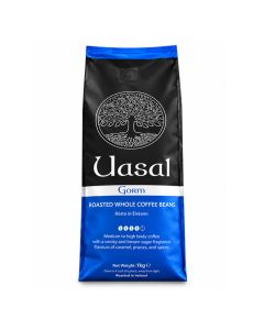 UASAL GORM MEDIUM ROASTED WHOLE COFFEE BEANS ORIGIN COLOMBIA & VIETNAM - 1KG BAG